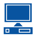 Icons representing cloud computing, software solutions, and IT support