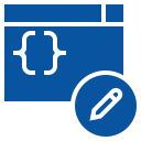Icons representing cloud computing, software solutions, and IT support
